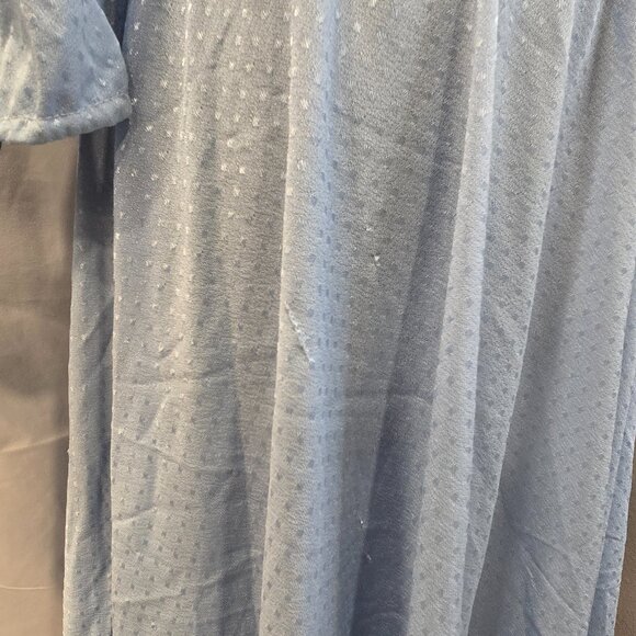 Vintage Lady Carol Blue Dress Size 16 Polyester Dots - Picture 8 of 11